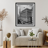 Historic Framed Print, Saks Fifth Av. Bdg. at 49[th] St.,  17-7/8" x 21-7/8"