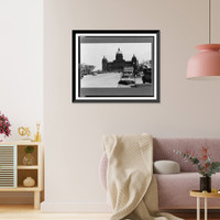 Historic Framed Print, State capitol, Des Moines, Iowa,  17-7/8" x 21-7/8"
