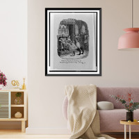 Hop 'o my Thumb presenting the Seven League Boots to the King, Antique Wall Art