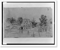 The 6th Corps (Genl. Sedgwick) crossing the bridge at Funkstown (Antietam Creek) in pursuit of Genl. Lee's forces after Gettysbur Classic, Vintage Print