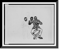 Historic Framed Print, [Three black men in orchestra],  17-7/8" x 21-7/8"
