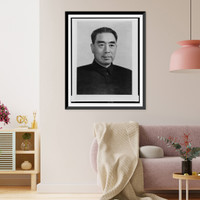 Chou En-lai, head-and-shoulders portrait, Antique Wall Art