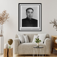 Chou En-lai, head-and-shoulders portrait, Antique Wall Art