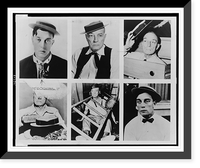 Composite photograph of six images showing Buster Keaton at various stages in his career, Historic Print