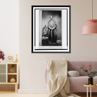 Historic Framed Print, [Capt. John D. Ritter, Union officer in the 32nd Indiana Regiment, full-length portrait, standing, facing front].Runnion's Art Gallery, Indianapolis.,  17-7/8" x 21-7/8"