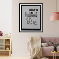 Women unite! : talk about what we can do, do what we talk about : child care, education, Indochina War, racism, Historic Print