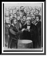 Historic Framed Print, Washington D.C. - The Inauguration - President Grant taking the oath of office [March 4, 1873],  17-7/8" x 21-7/8"