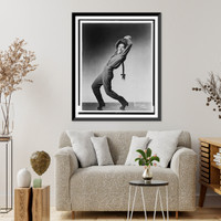 Historic Framed Print, Agnes de Mille, choreographer of Ballet Theatre's hit Rodeo" makes a guest appearance in the central role of the Cowgirl.Maurice Seymour,  Chicago.",  17-7/8" x 21-7/8"