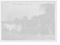 Historic Framed Print, Trench and barricade at Paris gate,  17-7/8" x 21-7/8"