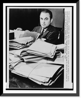 Segregationist Gov. George C. Wallace of Alabama is shown in his office in recent photo, Antique Poster