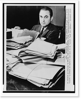 Segregationist Gov. George C. Wallace of Alabama is shown in his office in recent photo, Antique Poster