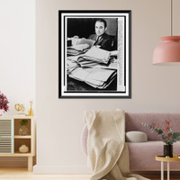 Segregationist Gov. George C. Wallace of Alabama is shown in his office in recent photo, Antique Poster