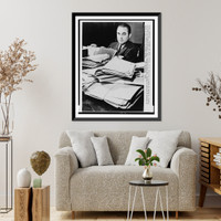 Segregationist Gov. George C. Wallace of Alabama is shown in his office in recent photo, Antique Poster