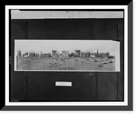 Historic Framed Print, Chicago's water front,  17-7/8" x 21-7/8"
