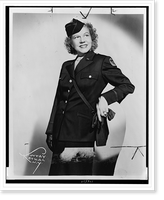 Kathryn Cravens, three-quarter length portrait, standing, facing front, in military uniform.Murray Korman, photographer, Historic Print