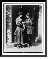 Mrs. Pethick-Lawrence, British suffrage leader, and Miss Alice Paul of the National Woman's Party, full-length portrait, standing, Washington, D.C, Vintage Print
