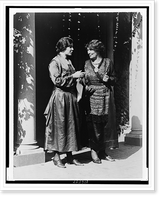 Mrs. Pethick-Lawrence, British suffrage leader, and Miss Alice Paul of the National Woman's Party, full-length portrait, standing, Washington, D.C, Vintage Print