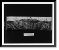 Historic Framed Print, Construction of the Library of Congress, Washington, D.C., Aug. 27, 1891,  17-7/8" x 21-7/8"