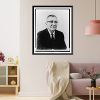 Historic Framed Print, [Wilbur D. Mills, head-and-shoulders portrait, facing slightly right],  17-7/8" x 21-7/8"