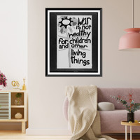 War is not healthy for children and other living things Classic, Vintage Poster