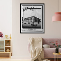 Historic Framed Print, La Intendencia (Manila) = Civil Government-Hall (Manila),  17-7/8" x 21-7/8"
