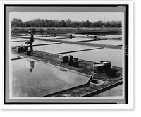 Salt pan at Laspinas i.e., Las Pi&ntilde;as, Rizal, Philippine Islands, Vintage Poster