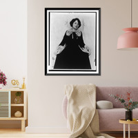 Historic Framed Print, [Helen Ford, three-quarter length portrait, standing, facing front].Victor Georg, N.Y.,  17-7/8" x 21-7/8"