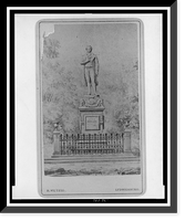 Drawing of Schiller monument in Marbach am Neckar, Germany.R. Wetzig, Ludwigsburg, Vintage Print