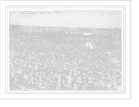 Crowd at Mass in Brooklyn Navy Yard, New York, Antique Print