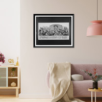 Historic Framed Print, [Proletarian revolutionaries unite under the great red banner of the thoughts of Mao Tse-tung],  17-7/8" x 21-7/8"