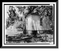 Residence, cabin, on James River, Tuckahoe Plantation, Goochland County, Virginia, Vintage Wall Art