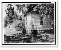 Residence, cabin, on James River, Tuckahoe Plantation, Goochland County, Virginia, Vintage Wall Art