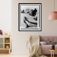 Historic Framed Print, [A pair of muddy shoes underscore the weariness following the 1965 march from Selma to Montgomery, Alabama; state capitol in background],  17-7/8" x 21-7/8"