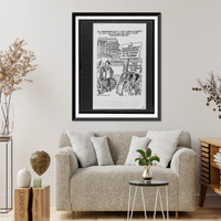 Historic Framed Print, Ah,  Independence Day - the glorious fourth! Do see that the natives get a nice fireworks display".Herblock.",  17-7/8" x 21-7/8"