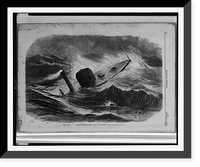 The United States iron-clad monitor Weehawken" in the storm of 20th January.G. Perkins.", Vintage Print