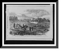 The war in Virginia - Officers and men of Meade's army discovering unburied Union dead on the old battlefield of Bull Run.from a sketch by our special artist, Edwin Forbes. Classic, Vintage Print