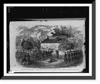 The Harper's Ferry insurrection. The U.S. Marines storming the engine house. Insurgents firing through holes in the doors.from a sketch made on the spot by our special artist. Vintage Wall Art Prin