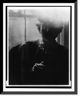 Historic Framed Print, [Portrait of F.H. Day(?) in front of window],  17-7/8" x 21-7/8"