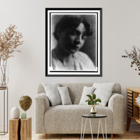 Young man in white robe, face Classic, Antique Wall Art