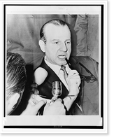 Jack Ruby, slayer of Lee Harvey Oswald, ponders during his change-of-venue hearing in Dallas, Antique Print