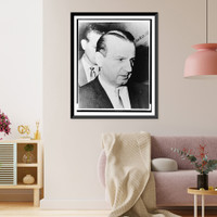 Historic Framed Print, [Jack Ruby, bust portrait, facing right, arriving in court],  17-7/8" x 21-7/8"