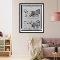 Two illustrations: fig. 1 showing woven, basket-like cart drawn by two horses(?); fig. 2 showing man on wagon drawn by two horses(?).J.C. Ginzrot, del. ; C. Van de velde sculp. Heritage Wall Art