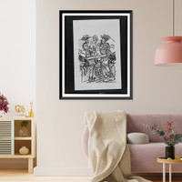 Historic Framed Print, Kindly move over a little,  gentlemen".Herblock.",  17-7/8" x 21-7/8"