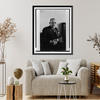Reinhold Niebuhr, half-length portrait, facing front.photograph by Guy Gillette, Vintage Poster
