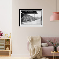 Historic Framed Print, Police at World Series .  Phila,  17-7/8" x 21-7/8"