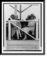 Mrs. Truxton Beale and Mrs. Tracy Dows, full-length portrait, seated at the opening of the National Capital Horse Show, Washington.Underwood & Underwood, Washington. Classic, Vintage Poster