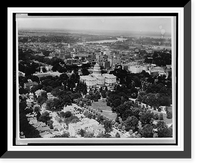 Historic Framed Print, Aerial view of the state capitol,  17-7/8" x 21-7/8"