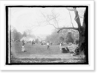 Historic Framed Print, Easter egg rolling,  17-7/8" x 21-7/8"