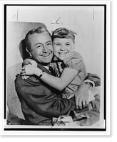Robert Young and Lauren Chapin embracing, half-length portrait, seated, facing front Classic, Antique Wall Art