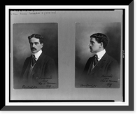 Historic Framed Print, [Two head-and-shoulders portraits of William Kissam Vanderbilt, facing slightly left and facing left],  17-7/8" x 21-7/8"